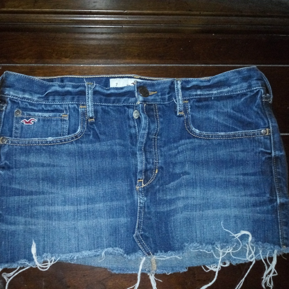 Hollister denim skirt